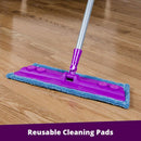 Rejuvenate Microfiber Cleaning Mop, Extendable, Reusable Pads, RJMOPKIT - Purple Like New