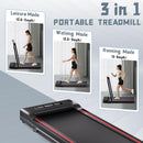SPERAX UNDER DESK TREADMILL WITH HANDLE BAR - BLACK/RED - Like New