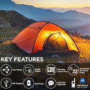MOTOROLA TALKABOUT TWO-WAY RADIOS 2 PACK, 25 MILE RANGE, RECHARGEABLE - ORANGE - Like New