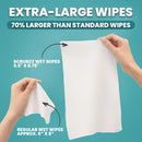 Extra Large Body Wipes No Rinse, 80 Ultra Thick Disposable Shower Wipes - Brand New