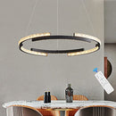 XLZWJLQ Modern LED Chandelier 1 Ring Circular Hanging Light Remote B0B8D3WQQF - Brand New