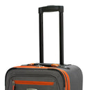 Rockland Pasadena Expandable Spinner Carry-on 19" - CHARCOAL - Brand New
