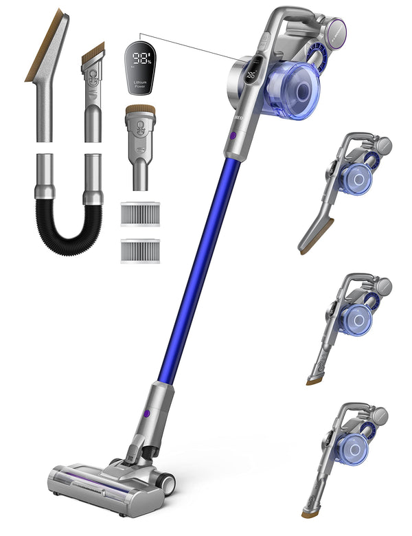 Dreo Cordless Vacuum Cleaner 25kPa 550W Strong Suction DR-HFV001 - Gray/Blue - Like New