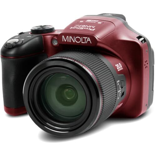 Minolta Pro Shot 20MP Digital Camera – 67x Optical Zoom, 1080p Video - Like New