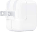APPLE 12W USB POWER ADAPTER IPAD AND IPHONE CHARGER, TYPE A WALL CHARGER - WHITE - Brand New