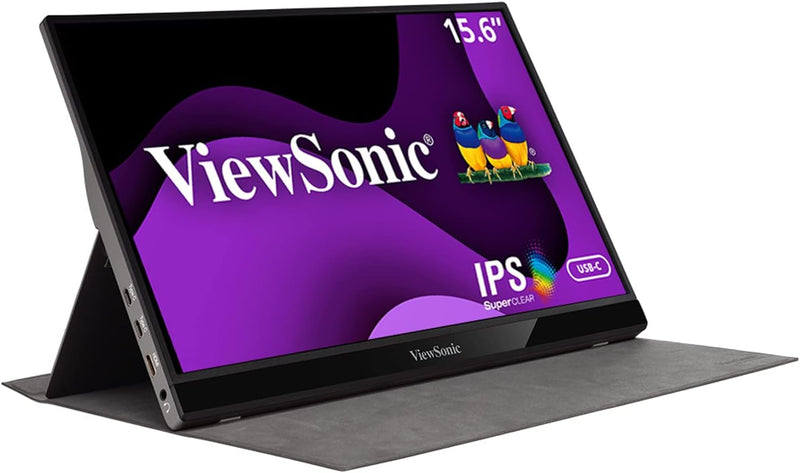 ViewSonic VG1655 15.6" 1080p Portable Monitor IPS - Silver Like New