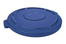 RUBBERMAID COMMERCIAL PRODUCTS BRUTE HEAVY-DUTY ROUND GARBAGE LID - BLUE - Like New