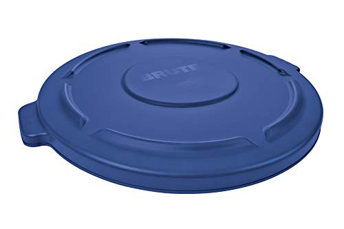 RUBBERMAID COMMERCIAL PRODUCTS BRUTE HEAVY-DUTY ROUND GARBAGE LID - BLUE - Like New