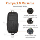 Amazon Basics TriFold Garment Bag - Black, 23.5" B07FDDS6PD NEW - Brand New