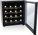 Culinair AW162S Thermoelectric 16-Bottle Wine Cooler, Silver/Black - Brand New
