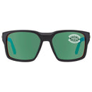 COSTA DEL MAR TAILWALKER MATTE BLACK FRAME GREEN MIRROR POLARIZED 56-17-120 - Like New