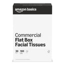 Amazon Basics 2-Ply White Flat Box Tissue Unscented Bulk for Business 3000 Count - Brand New