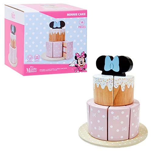 Disney Wooden Toys Minnie Mouse Tea Set, 13 Pieces Ages 3+ Just Play - Brand New