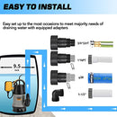 WIILDIS 750W Submersible Sump Pump with Automatic Float Switch - Green - Like New