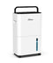 BRITSOU 34 PINT DEHUMIDIFIER FOR BASEMENT WITH DRAIN PD11CS - WHITE/BLACK - Like New