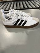 ADIDAS VL COURT 3.0 SNEAKERS - SIZE: MEN 10 - WHITE/BLACK/GRAY - Scratch & Dent