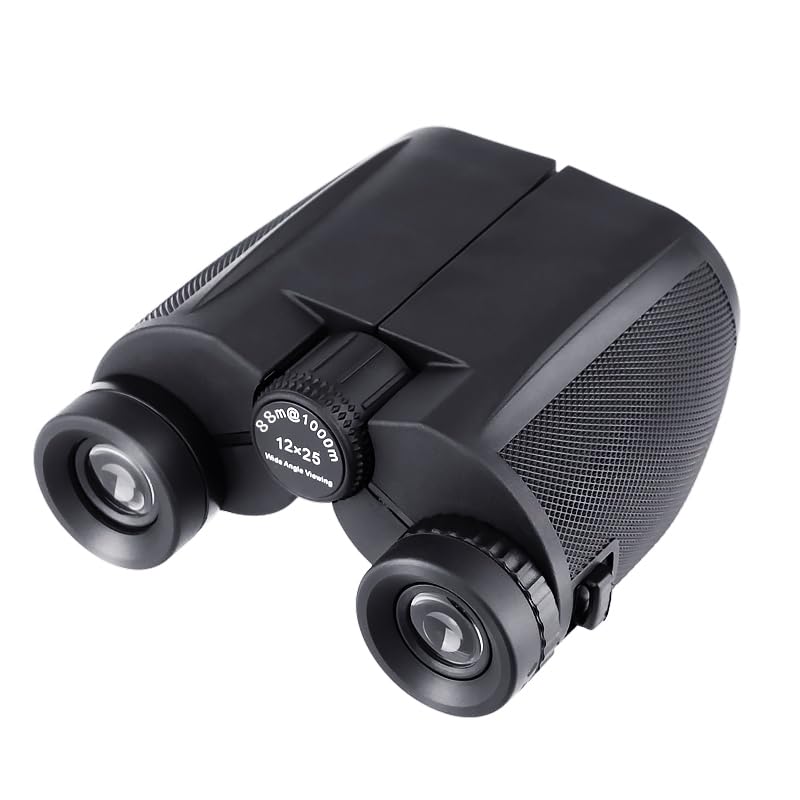 DECOFORU 12X25 BINOCULARS FOR ADULTS WITH LOW LIGHT VISION - BLACK - Like New