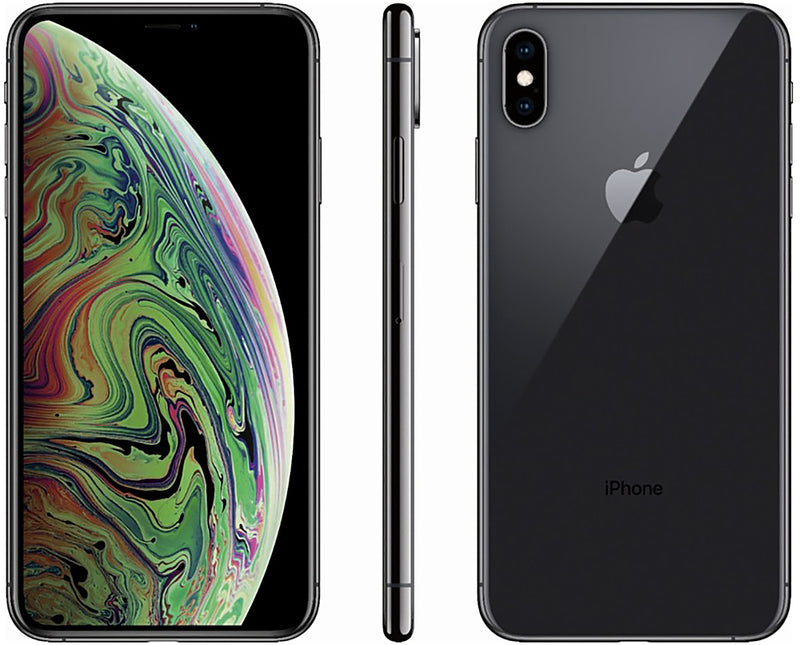 For Parts: APPLE IPHONE XS MAX 64GB - SPRINT/T-MOBILE - SPACE GRAY - DEFECTIVE SCREEN/LCD