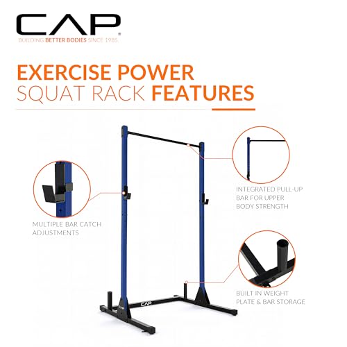 CAP BARBELL POWER RACKS AND ATTACHMENTS - BLUE - Like New