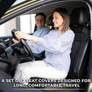 ZONE TECH COOLING CAR SEAT COVER, 12V CAR SEAT COOLING PAD SE0099 - BLACK - Like New