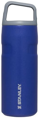 STANLEY ICEFLOW CAP AND CARRY WATER BOTTLE LIGHTWEIGHT WIDE MOUTH TWIST - LAPIS - Like New