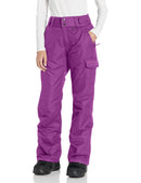 ARCTIX WOMENS SNOW SPORTS INSULATED CARGO PANTS WOMEN 31 LARGE PLUM - Brand New