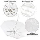 Liberty Imports Pack of 12 Wedding Style Stick Umbrellas 46" Large Canopy - Brand New