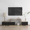 Modern TV Stand with Quick Assemble Drawers W67943606 - Black/Brown - Like New