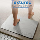 BigBcart White Stone Bath Mat for Bathroom - Diatomaceous Earth Bath Mat Stone - Brand New