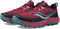 SAUCONY WOMEN'S PEREGRINE 13 TRAIL RUNNING SHOE SIZE: WOMEN 8.5 - BERRY/MINERAL - Like New