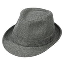 88-GE-500 SIMPLICITY UNISEX TIMELESS CLASSIC MANHATTAN FEDORA HAT CHARCOAL GREY - Like New
