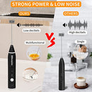 BBKEEPLAX MILK FROTHER HANDHELD FOAM  MAKER USB-RECHARGEABLE A0239 - BLACK - Like New