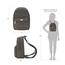 TRAVELON ANTI-THEFT ESSENTIALS SMALL BACKPACK - SMOKE - Brand New