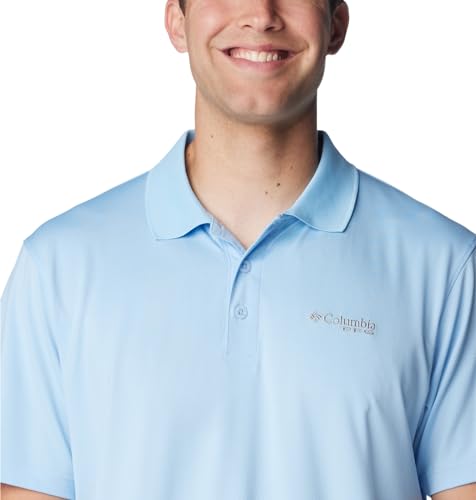 COLUMBIA MEDIUM MEN'S LOW DRAG OFFSHORE POLO - SAIL - Like New