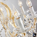 TMAFON Modern Gold Chandelier Light Fixture - Luxury Maria Theresa Crystal - Brand New