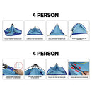 Lazy Bear Pop Up Beach Tent LAZY BEAR Sun Shelter Shade Easy Setup - Like New
