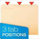 Pendaflex File Folders, Letter Size, 1/3 Cut, Manila, 250 per Box (752250) - Like New