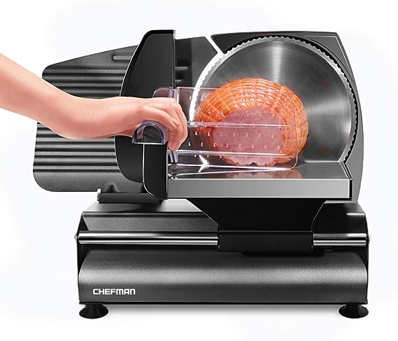 Chefman Die-Cast Electric Meat & Deli Slicer RJ49 - BLACK Like New