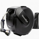 BREEZEREEL RETRACTABLE GARDEN HOSE HEAVY DUTY 100FT, 3-PLY 1/2 INCH - BLACKGRAY - Like New