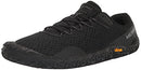 J067663 MERRELL MEN'S VAPOR GLOVE 6 SNEAKER - SIZE 13 - BLACK - Like New