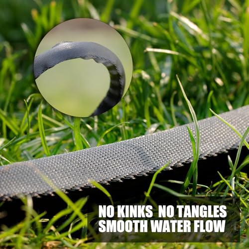 RELXITL NON-EXPANDING GARDEN HOSE 75FT – FLEXIBLE WITH 10-FUNCTION SPRAY NOZZLE - Like New