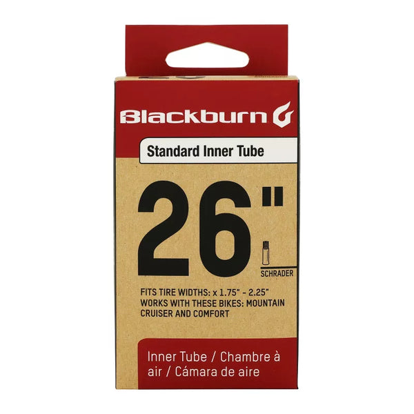 BLACKBURN 26" BIKE TUBE, FITS TIRES WIDTH 1.75" TO 2.25" - BLACK - Like New