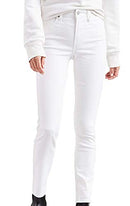 LEVI'S 721 HIGH RISE SKINNY WOMEN'S JEANS SOFT CLEAN WHITE SIZE 26X28 - Brand New