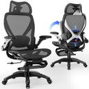 ELABEAT X100 ERGONOMIC OFFICE CHAIR WITH FOOTREST ADJUSTABLE 3D - BLACK - Like New