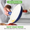 GreenLife Soft Grip 23 Piece Kitchen Cookware Pots and Frying Saucepans - Blue - Like New