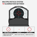 VOTATU PMD504-R MULTIPLE RETICLE RED DOT SIGHT - BLACK - Like New