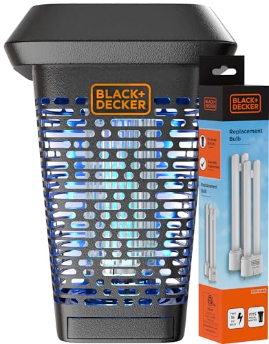 BLACK+DECKER BUG ZAPPER ELECTRIC UV INSECT CATCHER & KILLER BDPC912 - BLACK - Like New