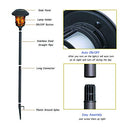 HECARIM Solar Lights Outdoor, 4 Pack Solar Pathway Lights, LED - Pattern D - Brand New
