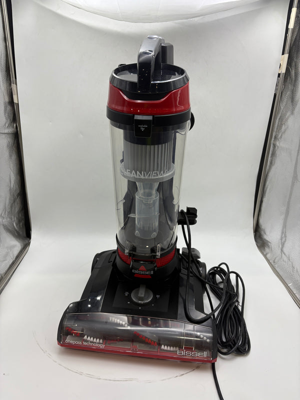 BISSELL CLEANVIEW UPRIGHT VACUUM- ELECTRIC FLOOR CARE APPLIANCE - BLACK/RED - Like New