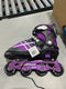 AIRWALK YOUTH INLINE SKATE - PLUM PURPLE (5-8) - PLUM PURPLE - Like New